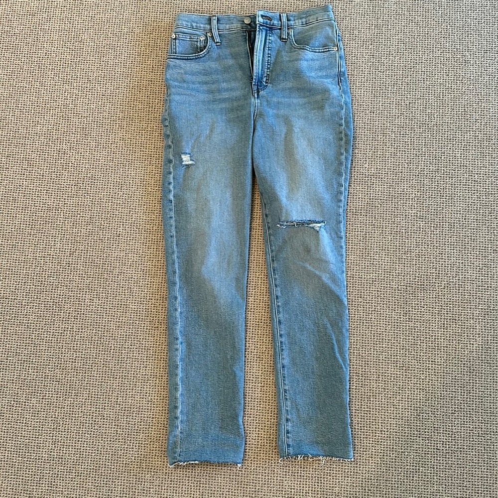 Madewell Straight Leg Jeans in Vintage Denim